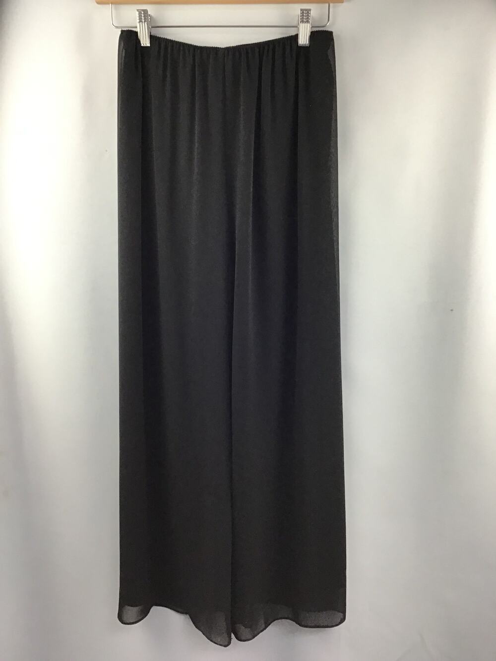 Alex Evenings Women's Black Wide Legged Trousers Size S